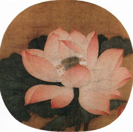 宋代画家吴炳之《出水芙蓉图》