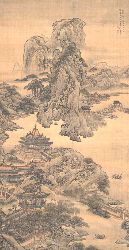 清·袁耀《阿房宫图》