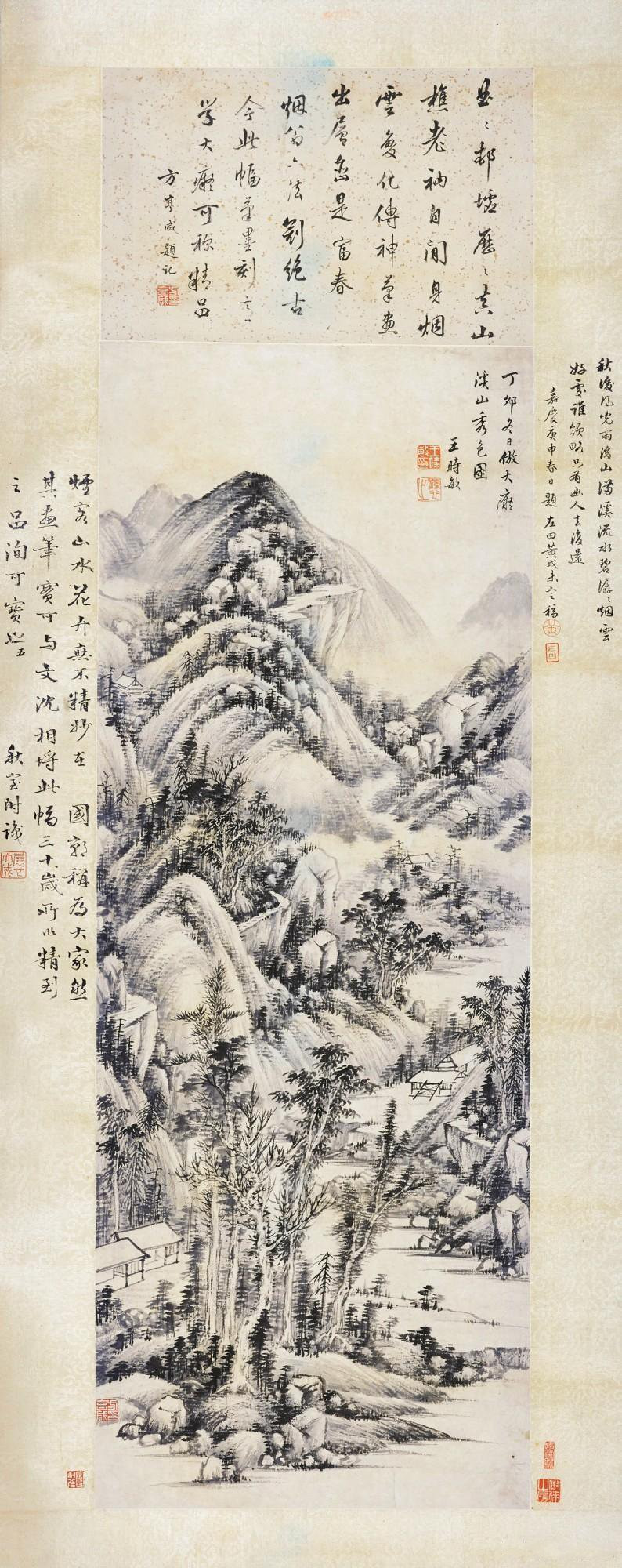 清 王时敏《溪山秀色图》