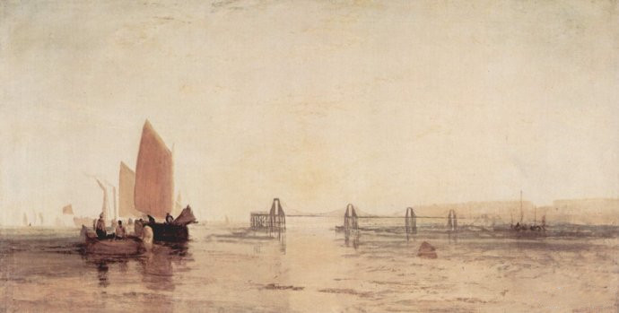 透纳《布莱顿链墩码头》（The Chain Pier, Brighton）作品赏