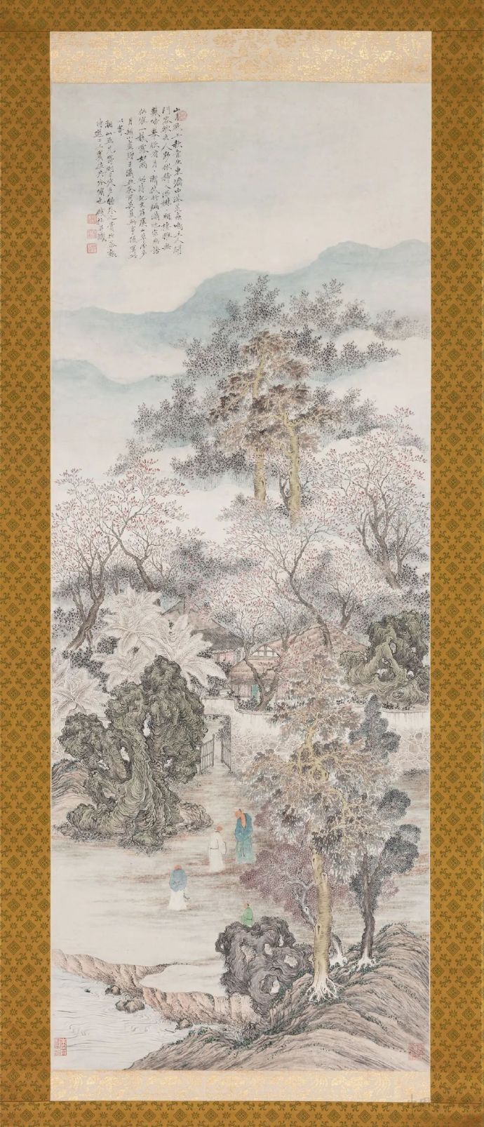 清 钱杜《虞山草堂步月诗意图》（日本大阪市立美术馆藏）