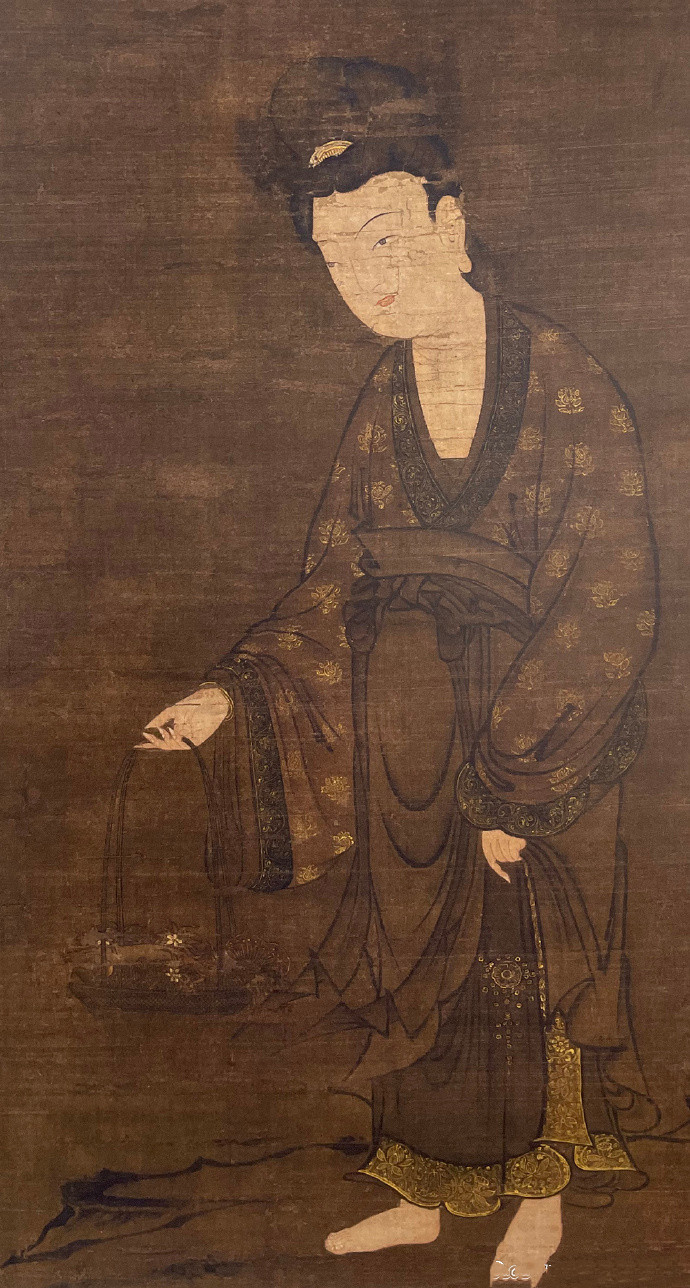 元 佚名《鱼篮观音图》