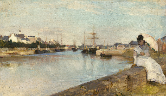 贝尔特·莫里索《The Harbor at Lorient》（在洛里昂港口）