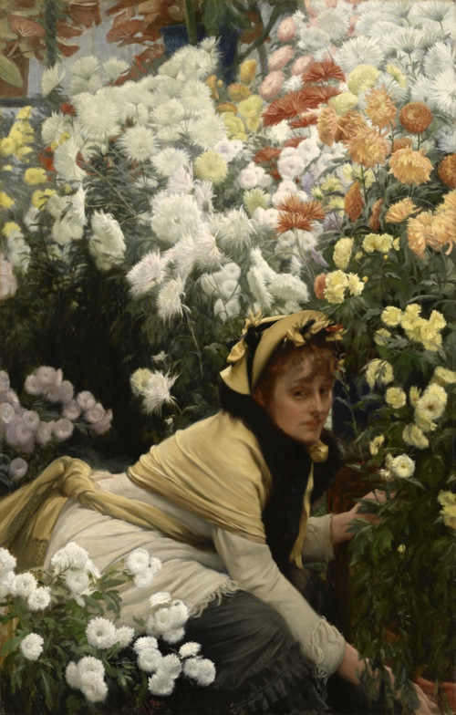 Jacaues Joesph Tissot《Chrysanthemums》(菊)