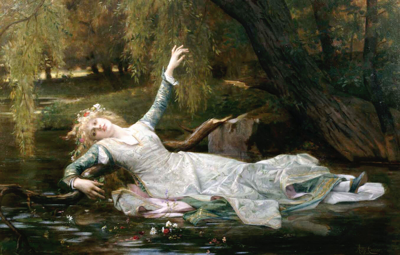 法国画家Alexandre Cabanel《Ophelia》（奥菲莉娅）