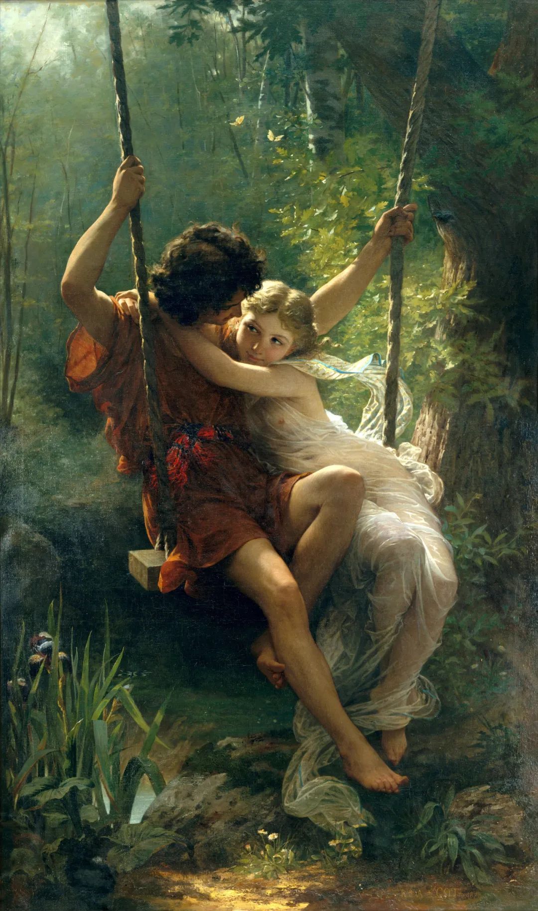 法国画家 Pierre-Auguste Cot《Springtime》(春光)