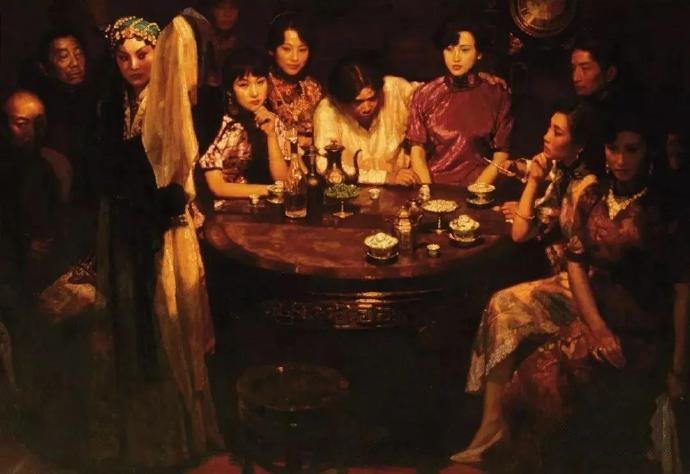 十幅中国天价美女油画