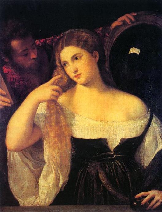 女性人物油画梳妆图赏