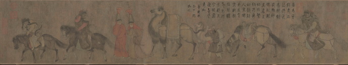 五代 胡环《番骑图》北京故宮博物院