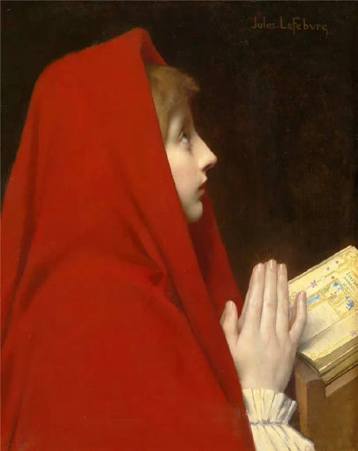 朱利斯·约瑟夫·列斐伏尔（Jules Joseph Lefebvre）肖像油画