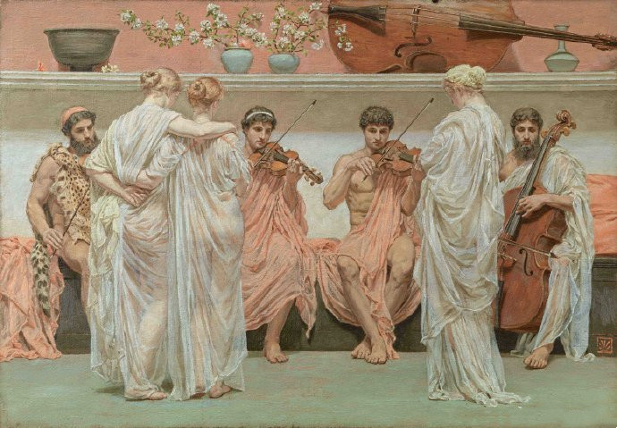 Albert Joseph Moore《四重奏：一个画家对音乐艺术的赠礼》