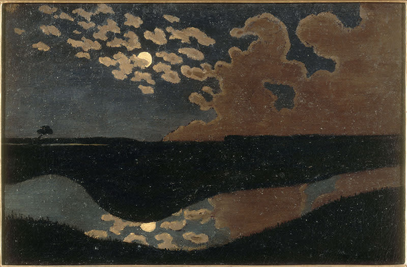 1895年Félix Vallotton《Moonlight》（月光）