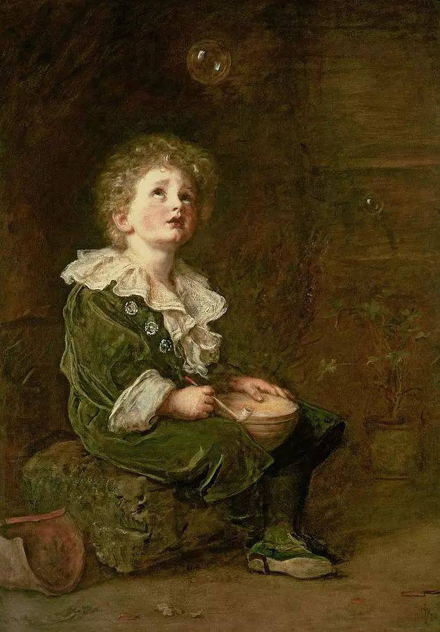 John Everett Millais《Bubbles》（泡泡）