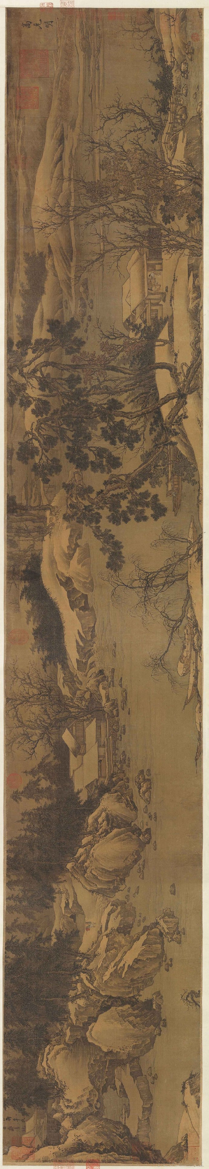 北宋 高克明《溪山雪意图》卷（美国大都会艺术博物馆藏）