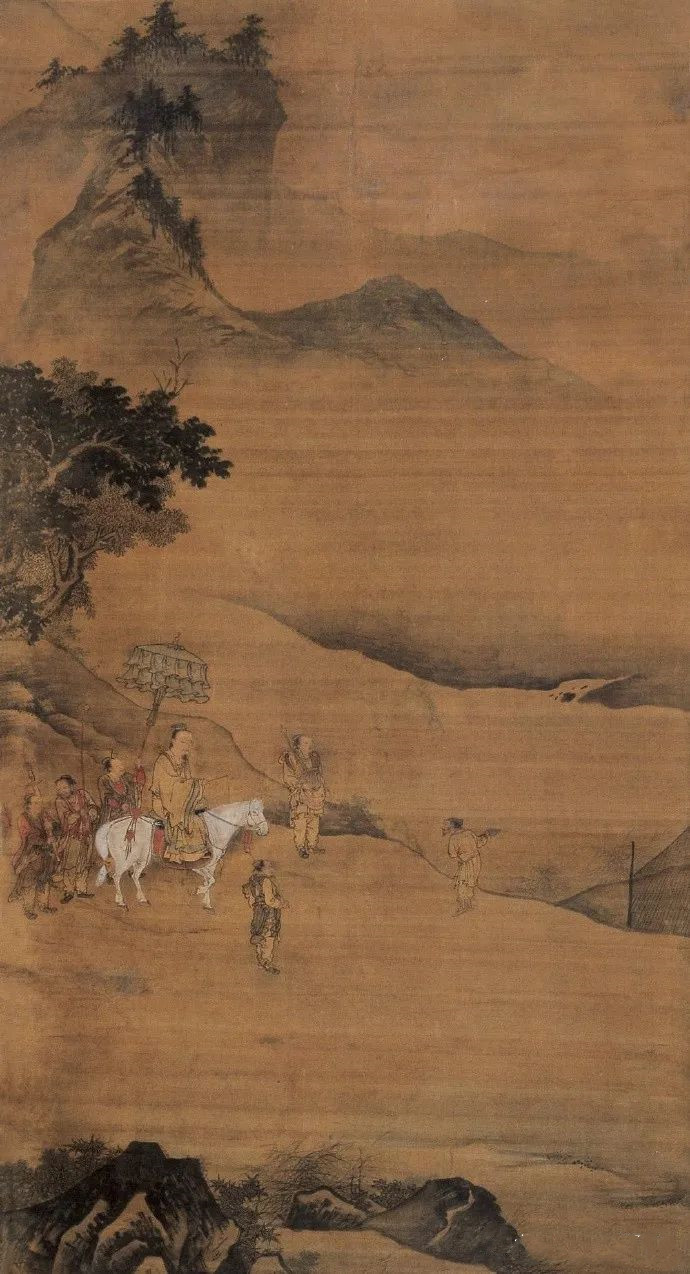 南宋 李唐《汉王遵巡河图》