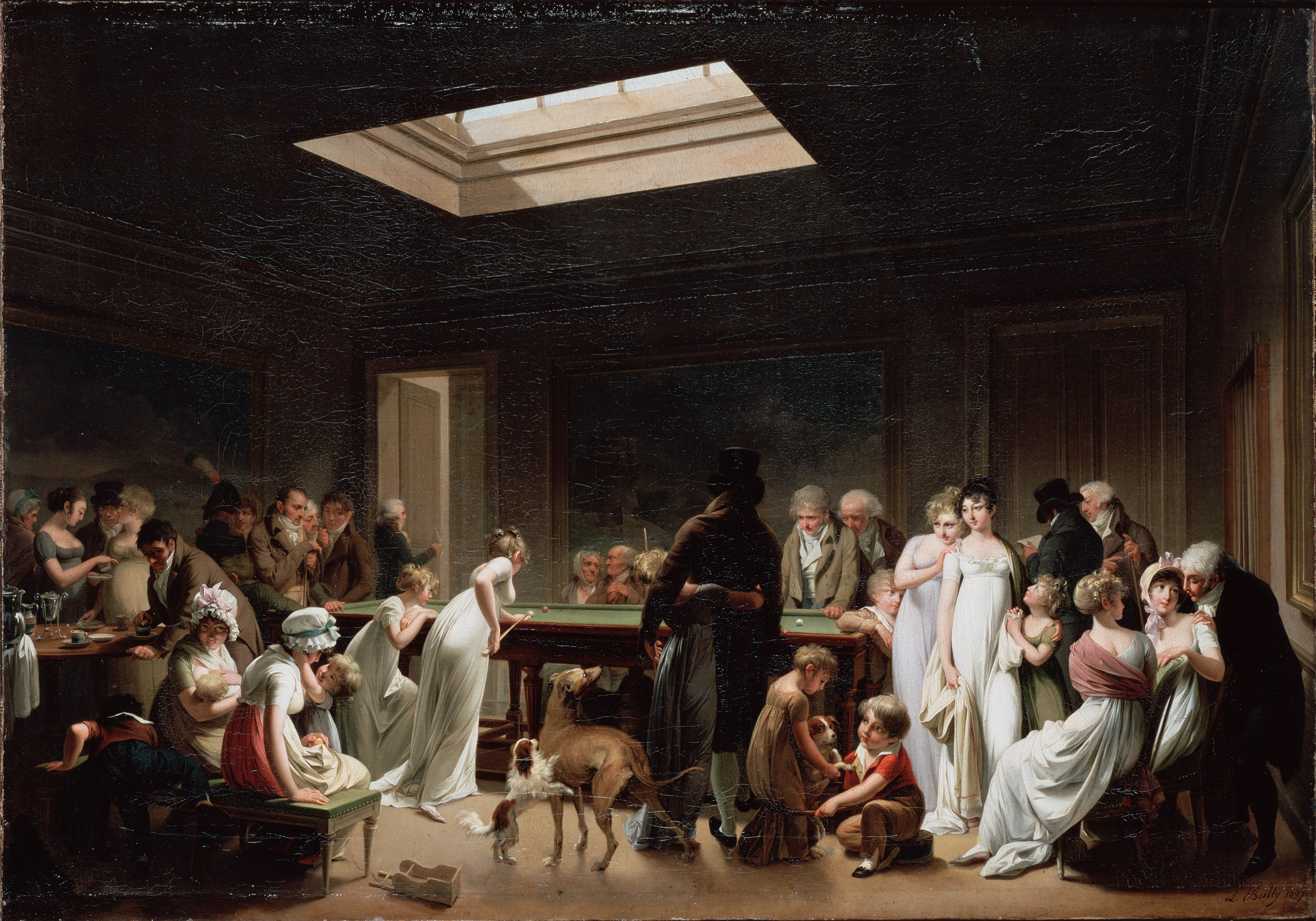 Louis Léopold Boilly《Game Of Billiards》（