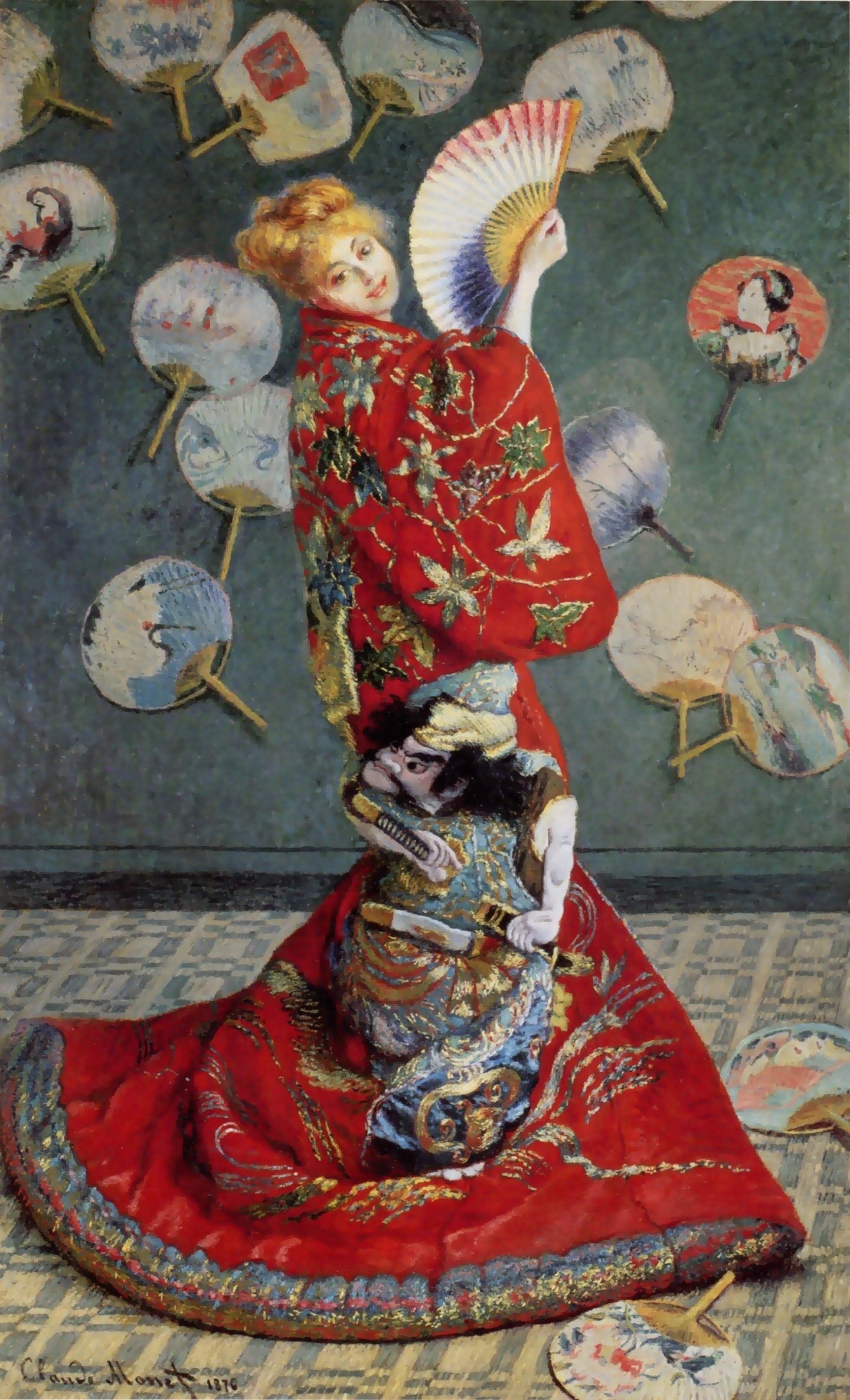 西方油画作品中（和服-kimono）