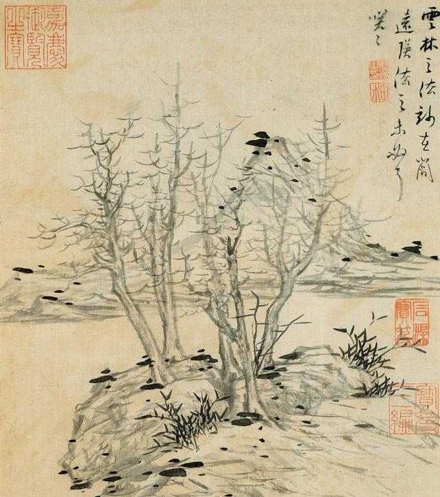 明.蓝瑛《云林之法》