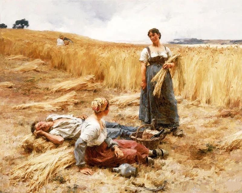 （法国）莱尔米特作品《圣佩尔山的割麦人》