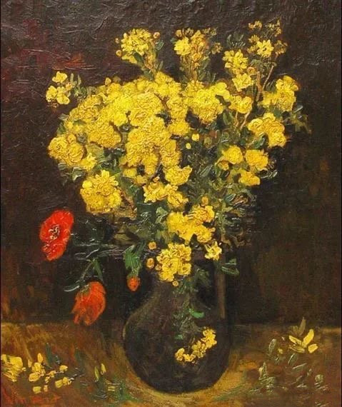 梵高作品《Poppy Flowers》