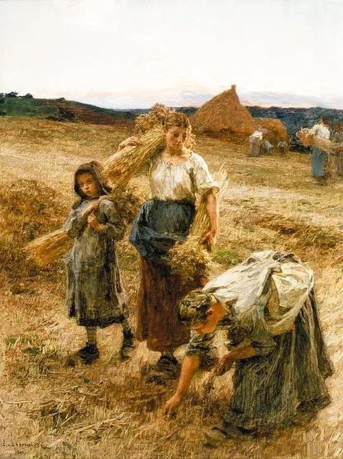 Leon Augustin LHermitte《拾麦穗的女人》