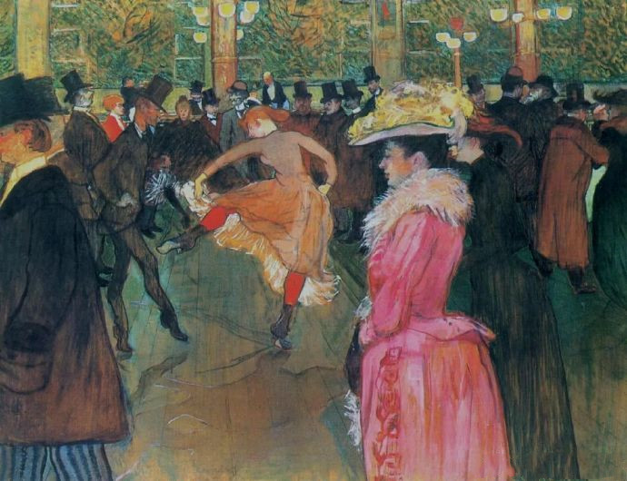 亨利  洛特雷克《Dance at the Moulin Rouge》（红磨坊的