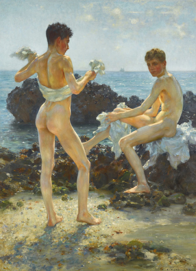 Henry Scott Tuke阳光下的少年