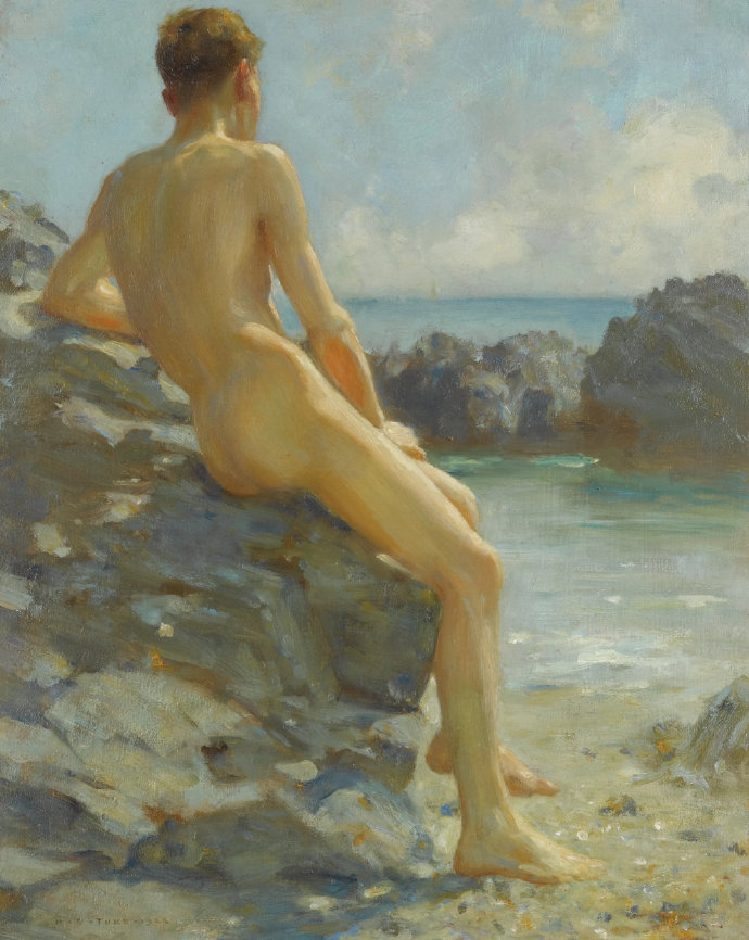  Henry Scott Tuke The Bather