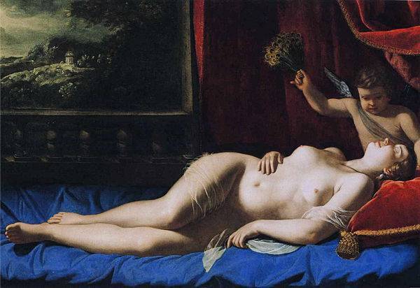 Artemisia Gentileschi《Venus and Cupid》（沉