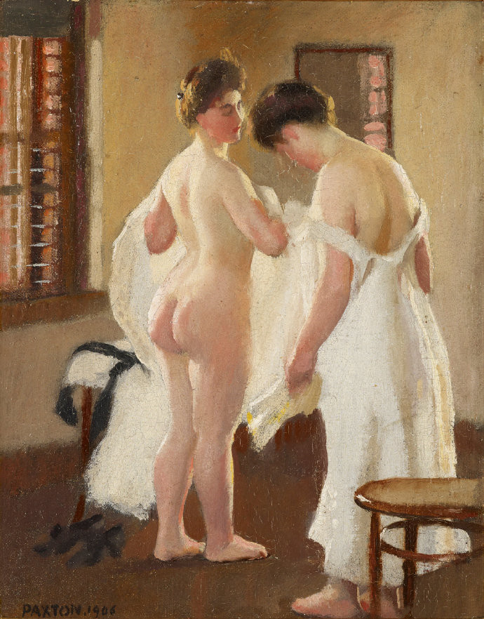 William McGregor Paxton《女士更衣》
