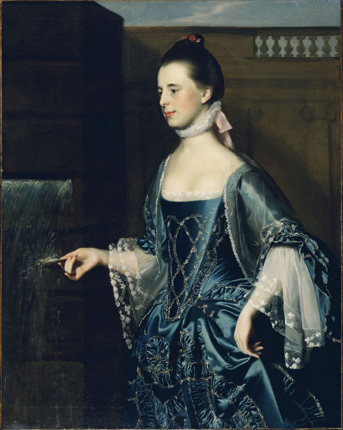 John Singleton Copley《Daniel Sargent夫人肖像