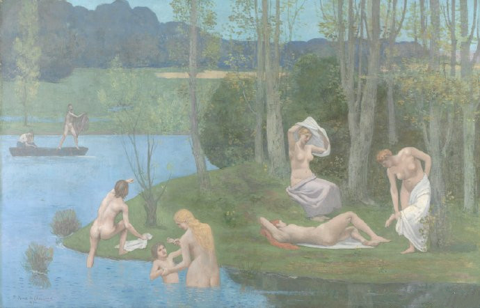 法国画家皮埃尔·皮维·德·夏凡纳作品《夏》