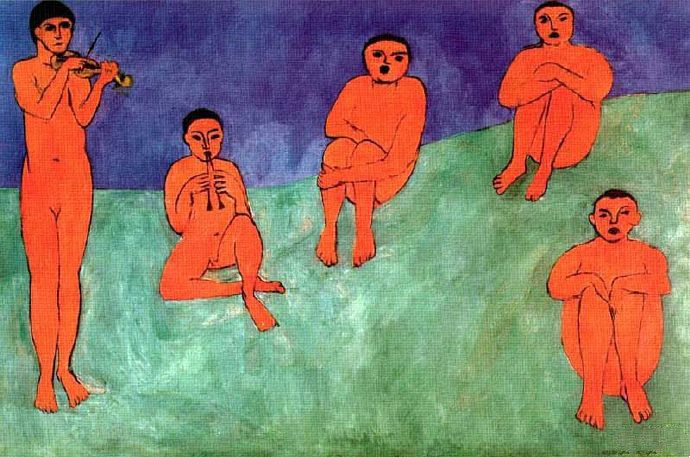 Henri Matisse《Music》（音乐)