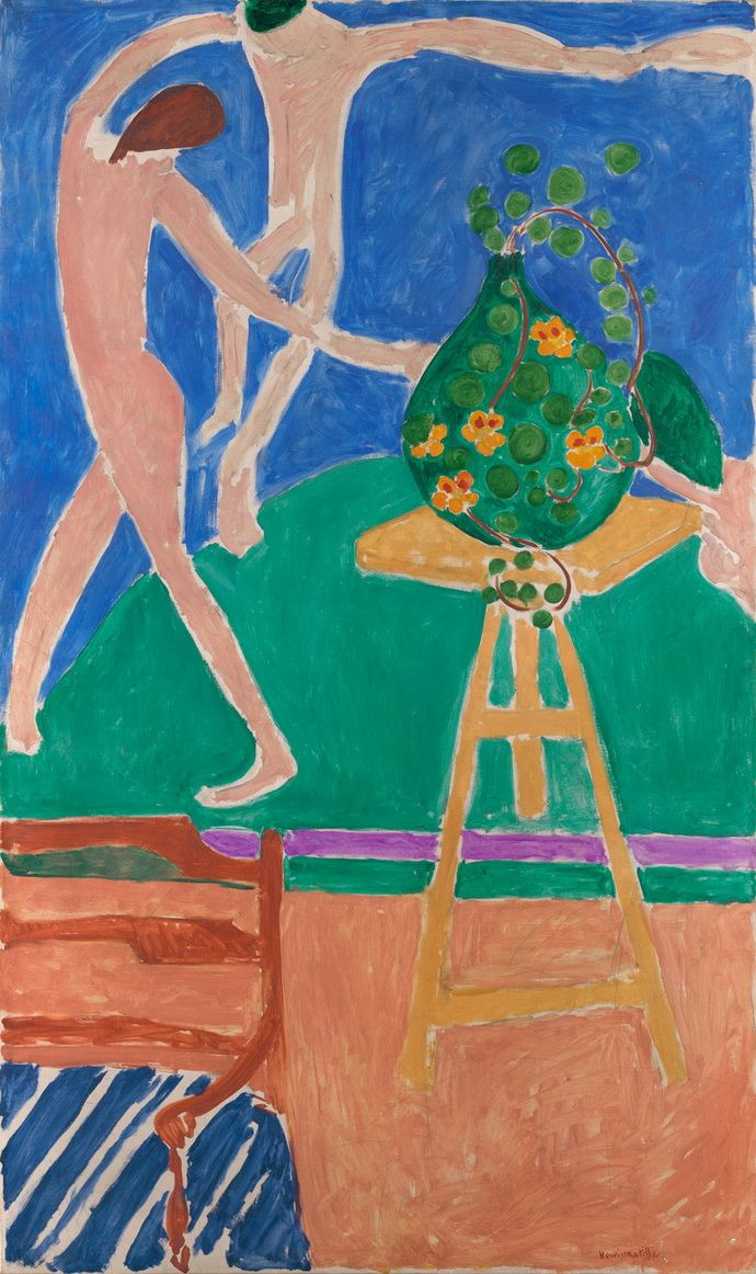 金莲花与作品“舞蹈”-马蒂斯