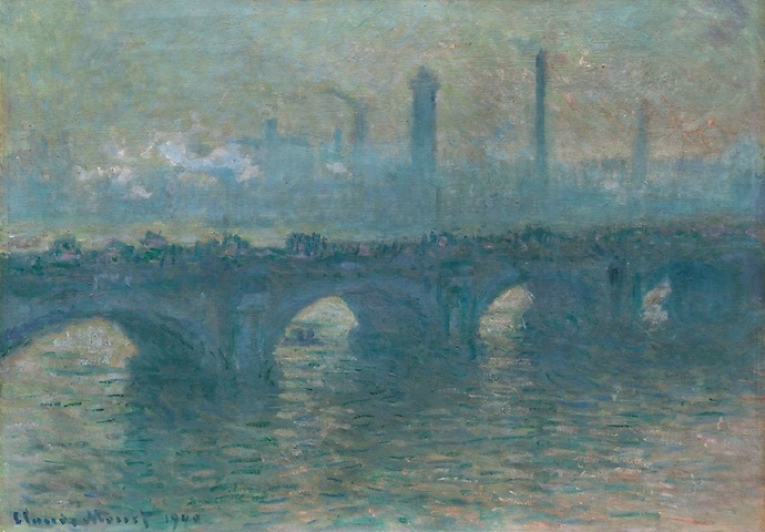 《灰蒙蒙的滑铁卢桥》（Waterloo Bridge，Gray Weather）