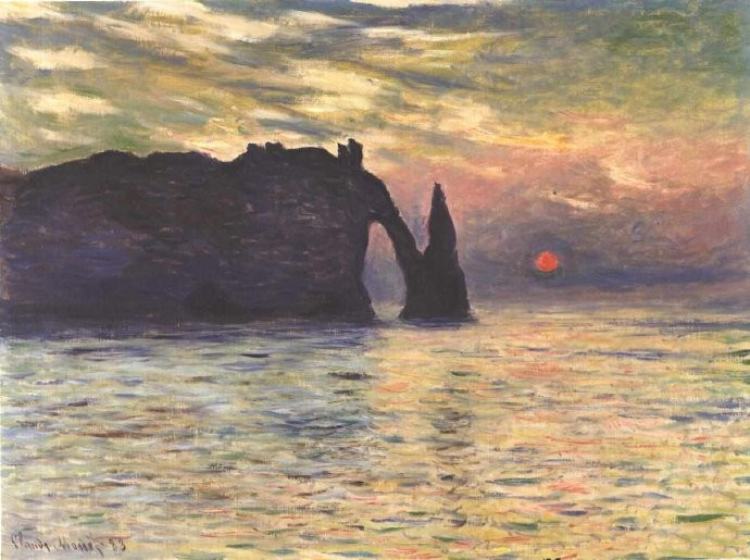 莫奈（Monet）象鼻山作品欣赏