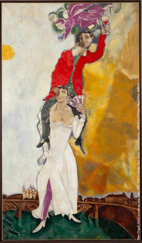 马克·夏加尔 (Marc Chagall)笔下的爱情画意