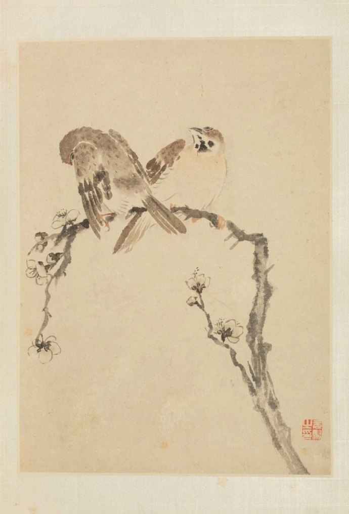  清 马元驭 花鸟册