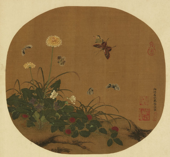 宋 李仲宣 花蝶图(传)