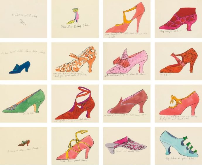  安迪·沃霍尔 《追忆逝去的鞋子》（A la Recherche du shoe