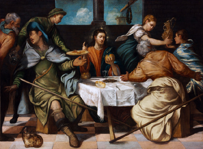 关于【以马忤斯的晚餐-Supper at Emmaus】的油画图像