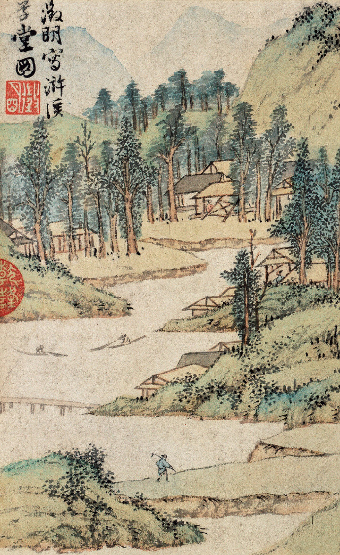 浒溪草堂图｜明代文徵明