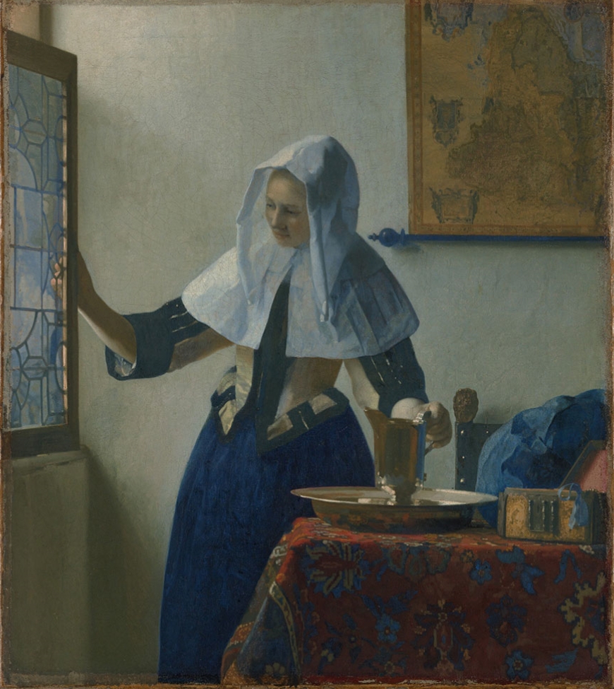 维米尔《Young Woman With A Water Pitcher》