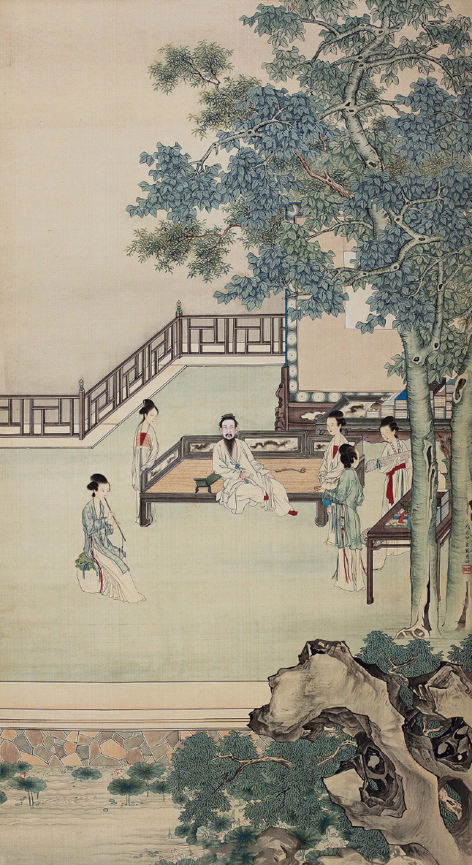 名家笔下的消夏图