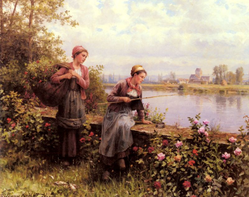 复古风格的美国画家Daniel Ridgway Knight作品欣赏（二）