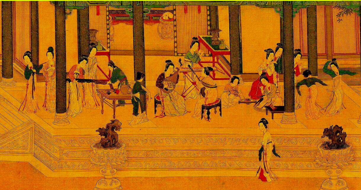 明代仇英《汉宫春晓图》赏析