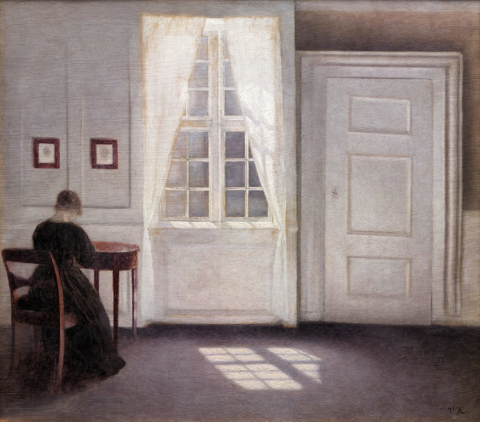 Vilhelm Hammersh （哈莫修依）室内油画欣赏
