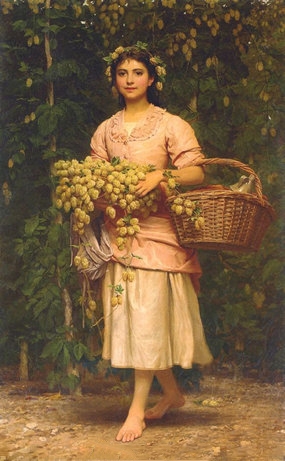 查尔斯·爱德华·佩鲁吉尼《The Hop Picker》（采摘啤酒花）