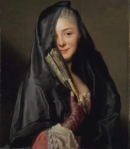 亚历山大·罗斯林《The Lady With The Veil》（戴面纱的女士）