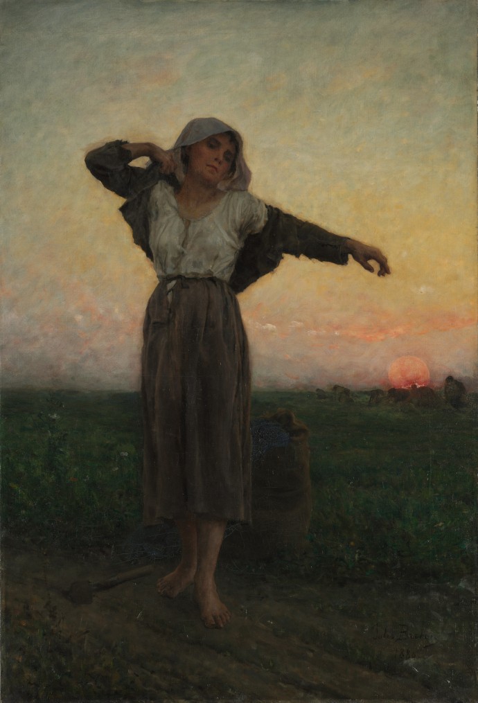 Jules Breton《疲惫的拾穗者》